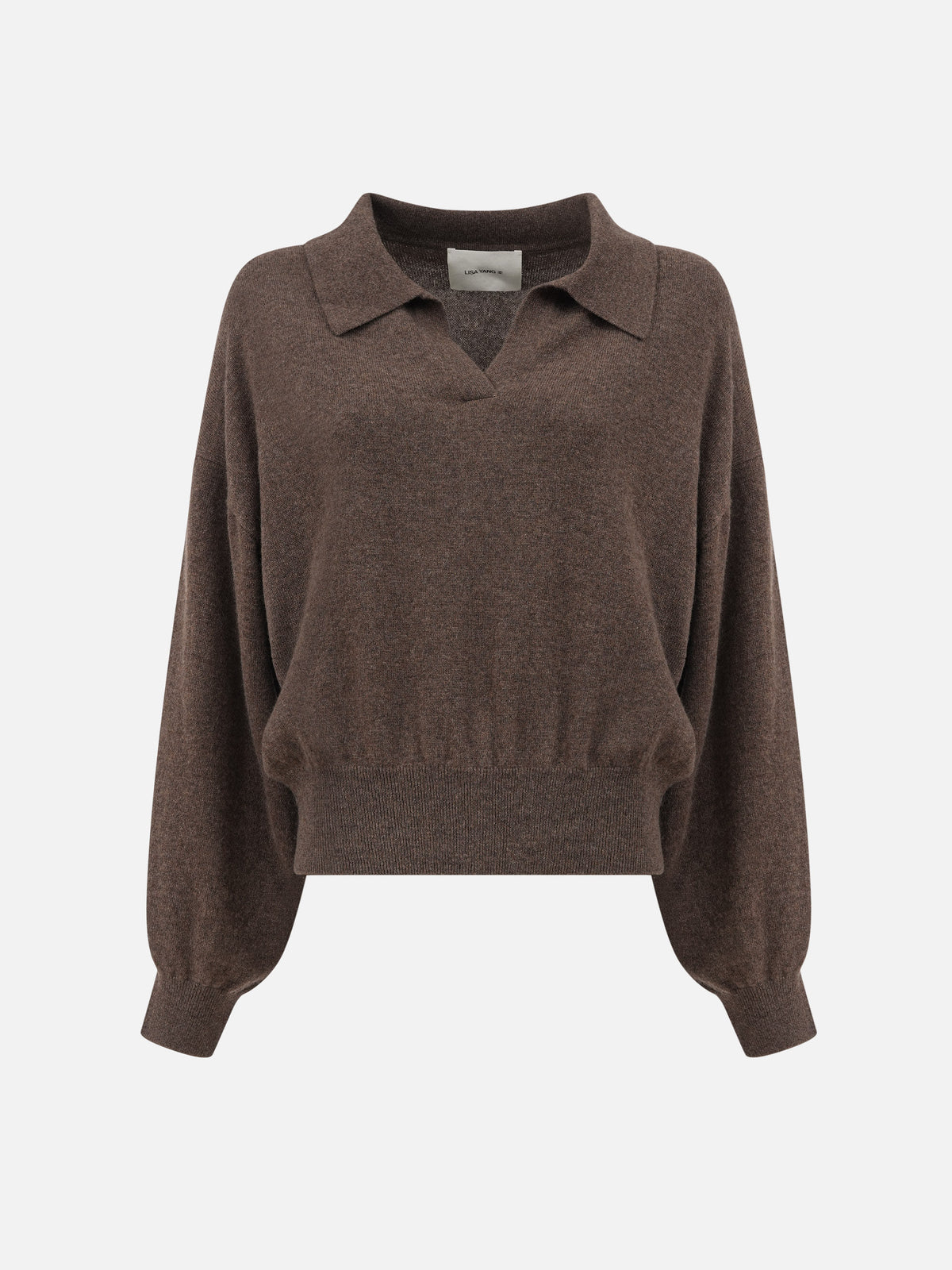 Lisa yang Polo-Pullover Katriel aus Kaschmir für Damen Braun