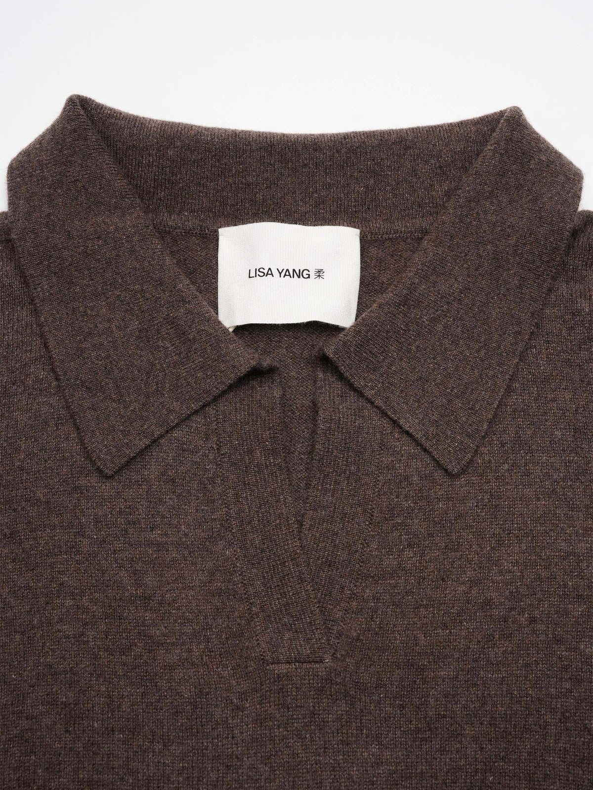 Lisa yang Polo-Pullover Katriel aus Kaschmir für Damen Braun