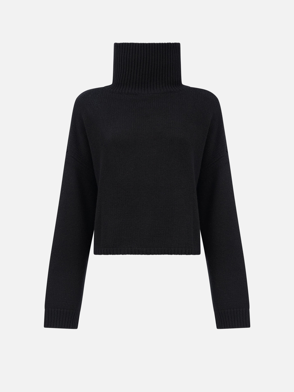 Lisa Yang – Kaschmir-Pullover Zerlina mit Stehkragen für Damen Schwarz - Black
