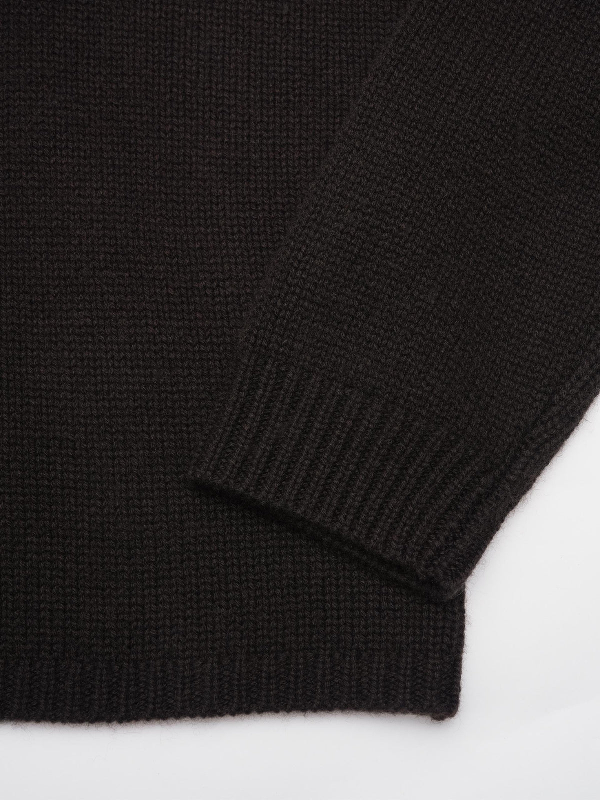 Lisa Yang – Kaschmir-Pullover Zerlina mit Stehkragen für Damen Dunkelbraun - Dark Brown
