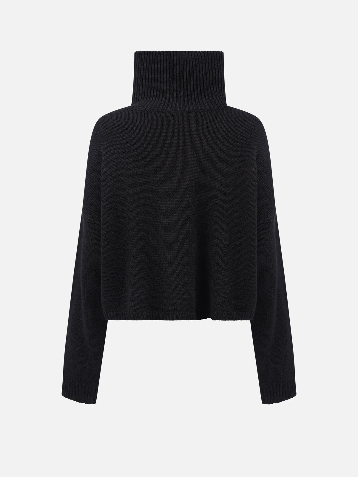 Lisa Yang – Kaschmir-Pullover Zerlina mit Stehkragen für Damen Schwarz - Black