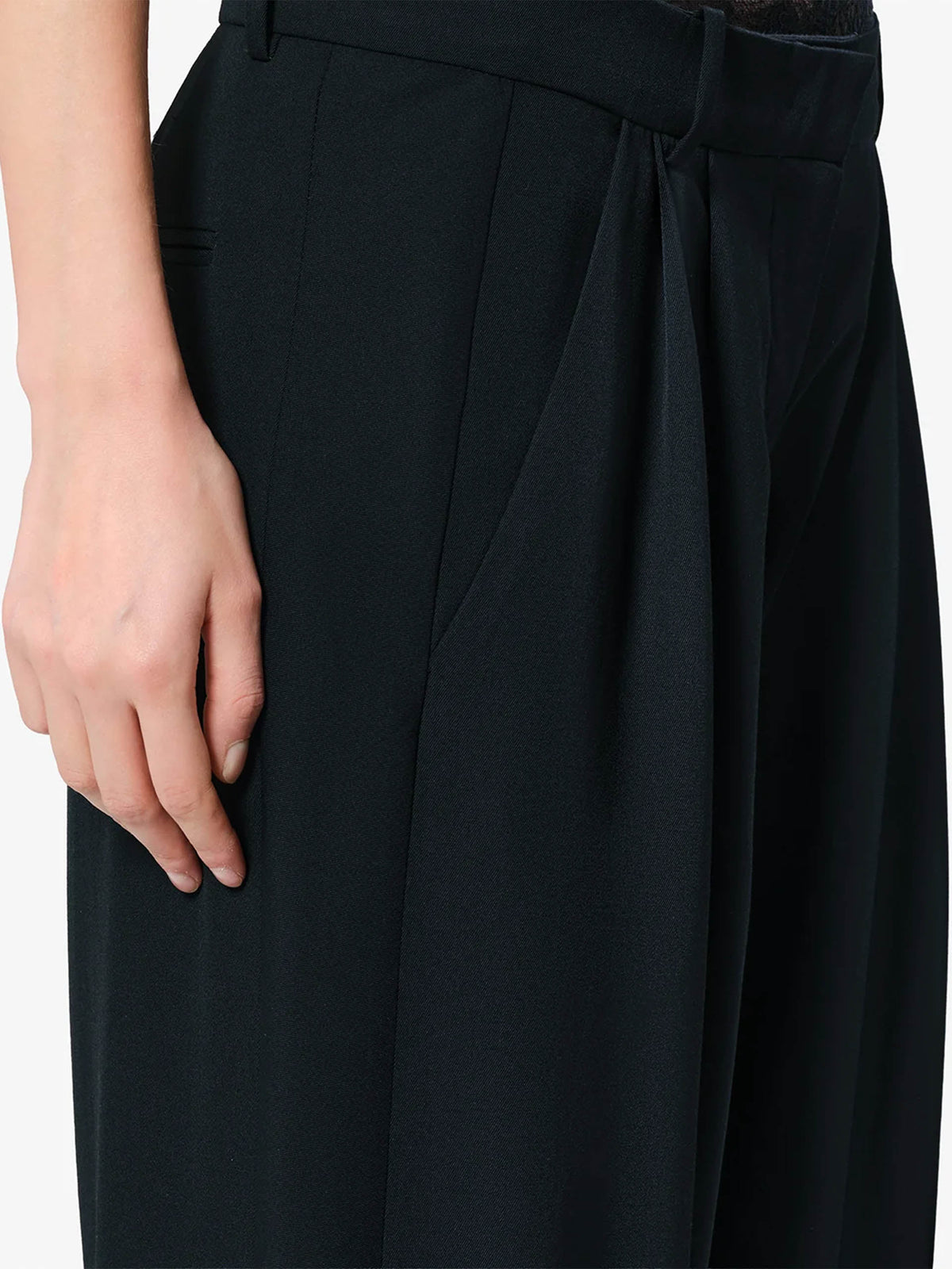 Isabel marant Hose Lyda mit Bundfalten für Damen Schwarz