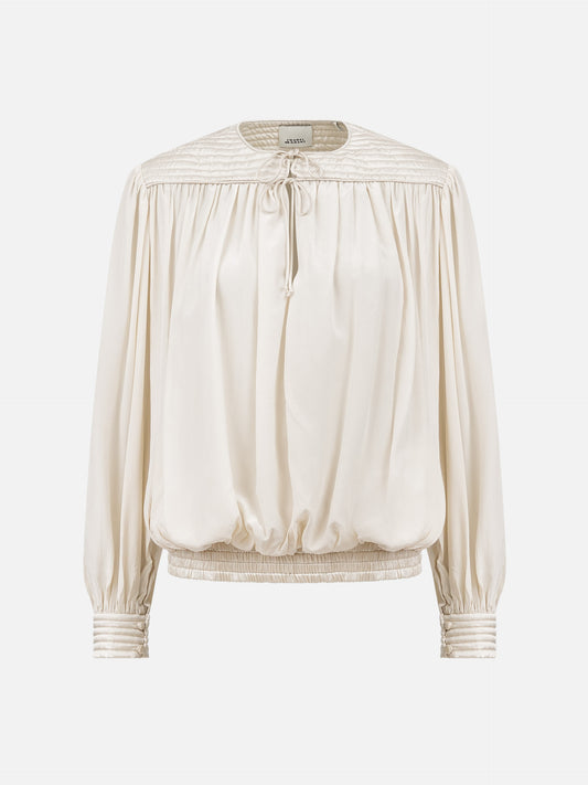 Isabel marant Seidenbluse Dovane für Damen Ecru
