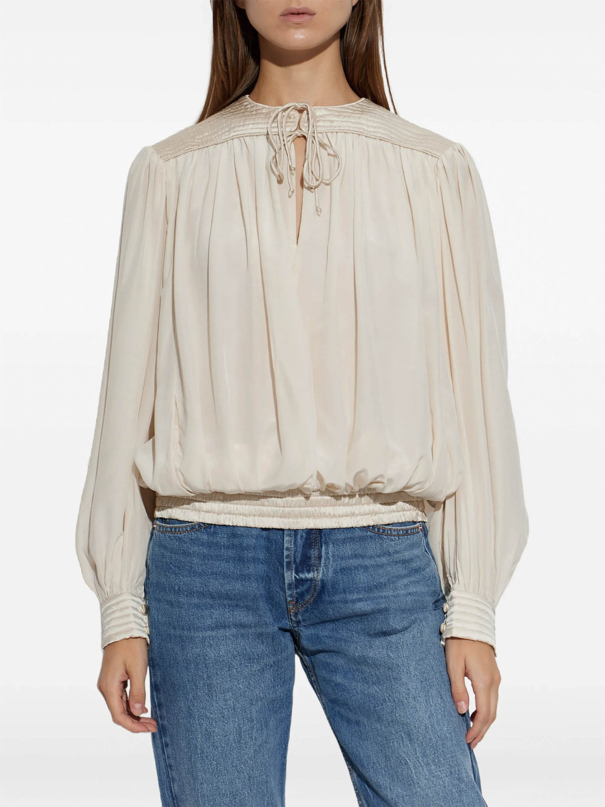 Isabel marant Seidenbluse Dovane für Damen Ecru