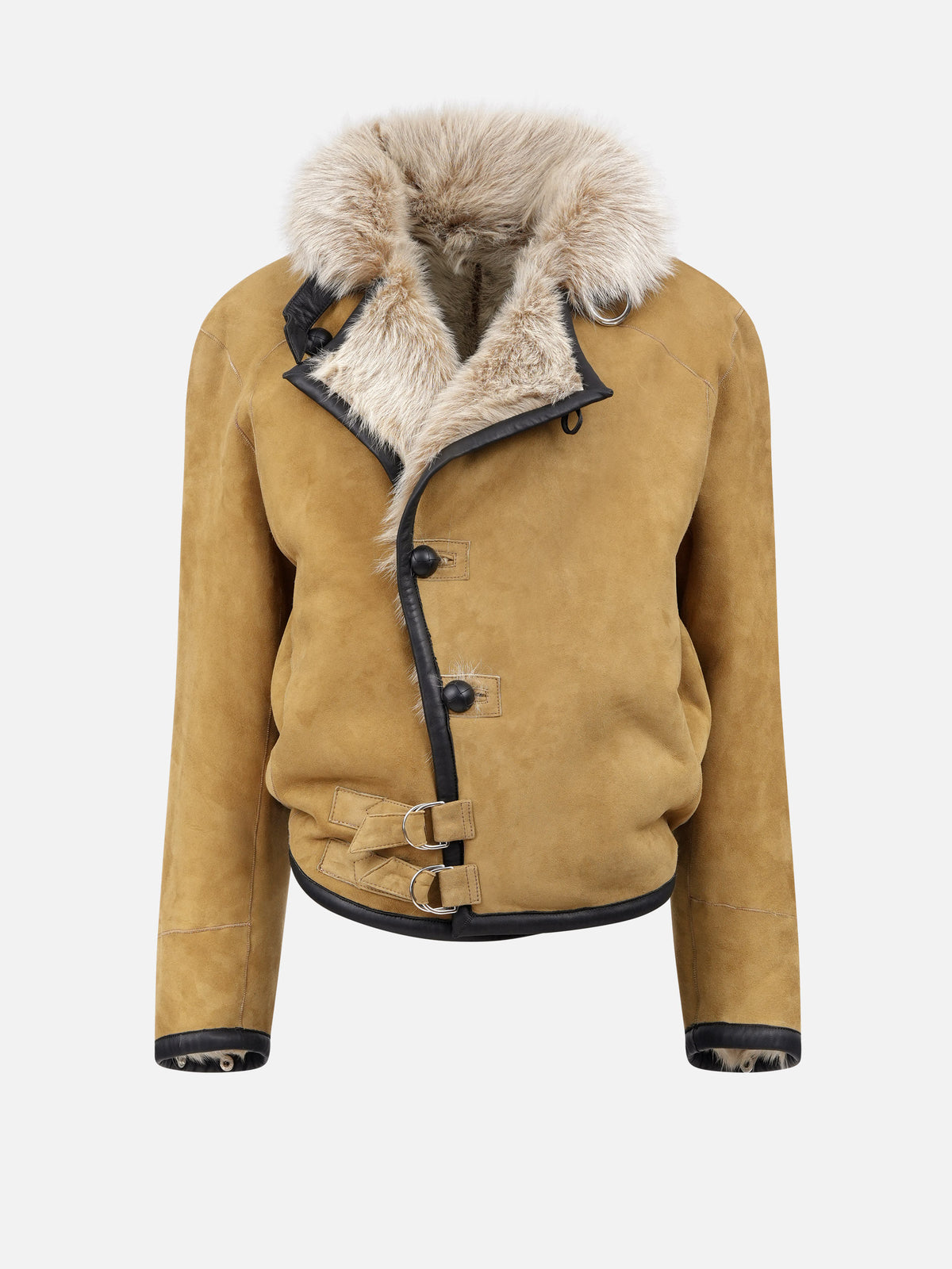 Isabel marant Wendbare Shearling-Jacke Roama für Damen Hellbeige