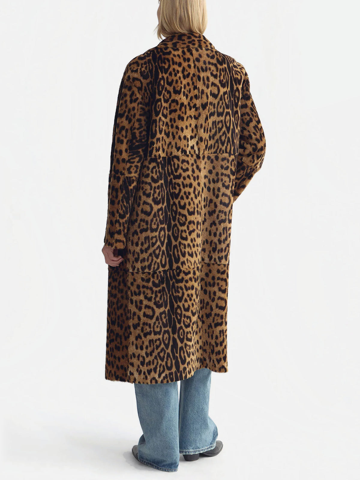 Nili lotan Shearling-Mantel Davelle für Damen Leopard