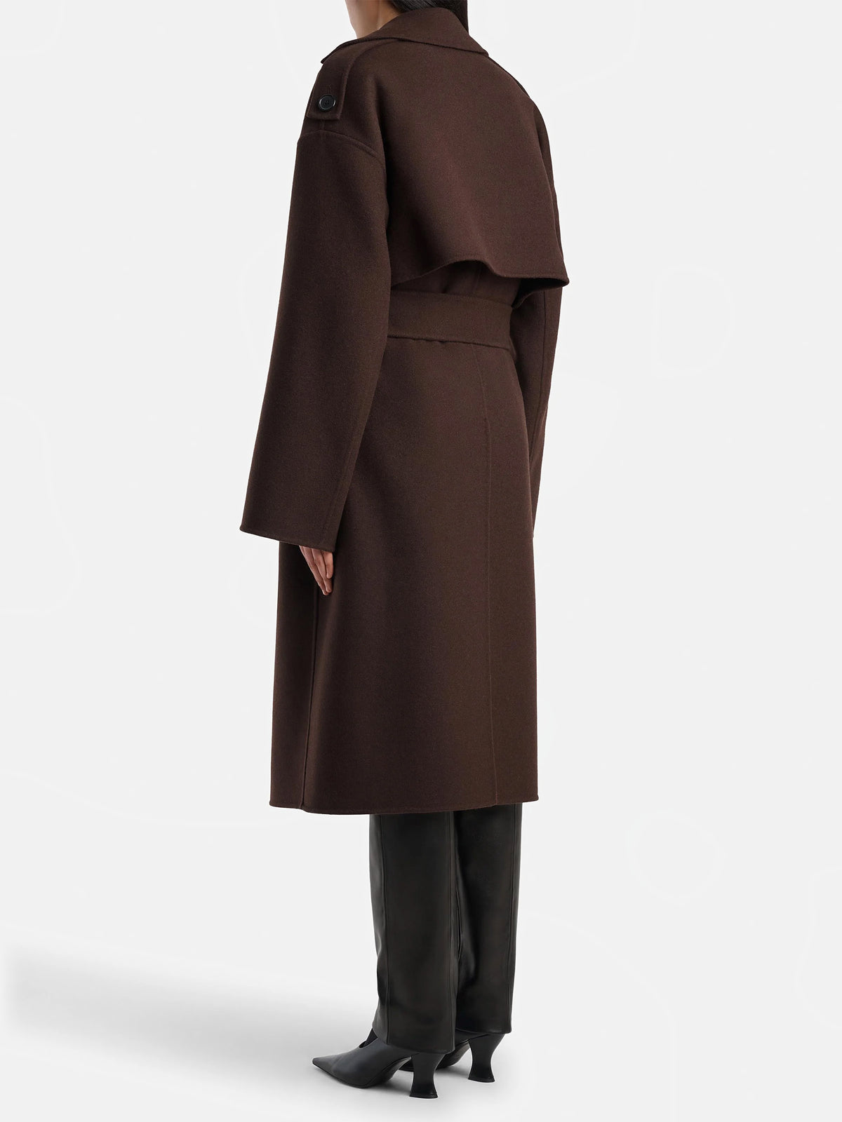 Khaite Mantel Manston aus Wolle für Damen Dunkelbraun