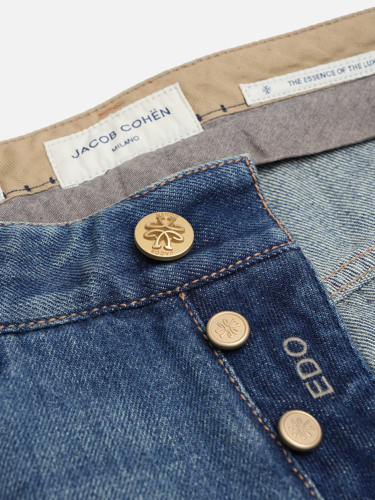 Jacob cohen Straight Jeans Edo Vintage für Herren Mittelblau