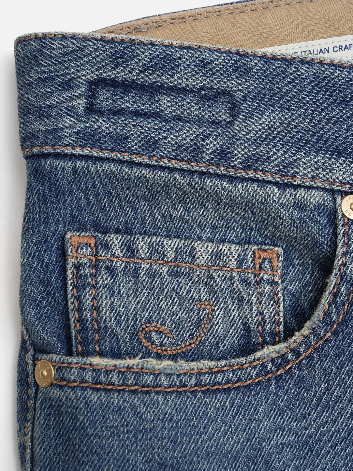 Jacob cohen Straight Jeans Edo Vintage für Herren Mittelblau