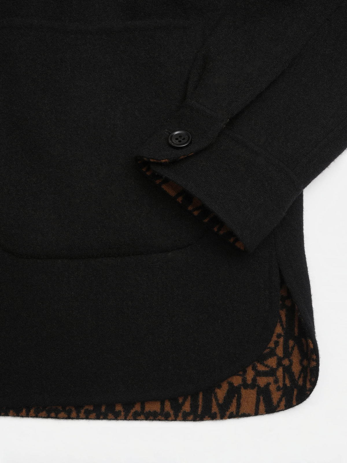 Max mara Wendbare Hemdjacke aus Kaschmir-Mix für Damen Schwarz