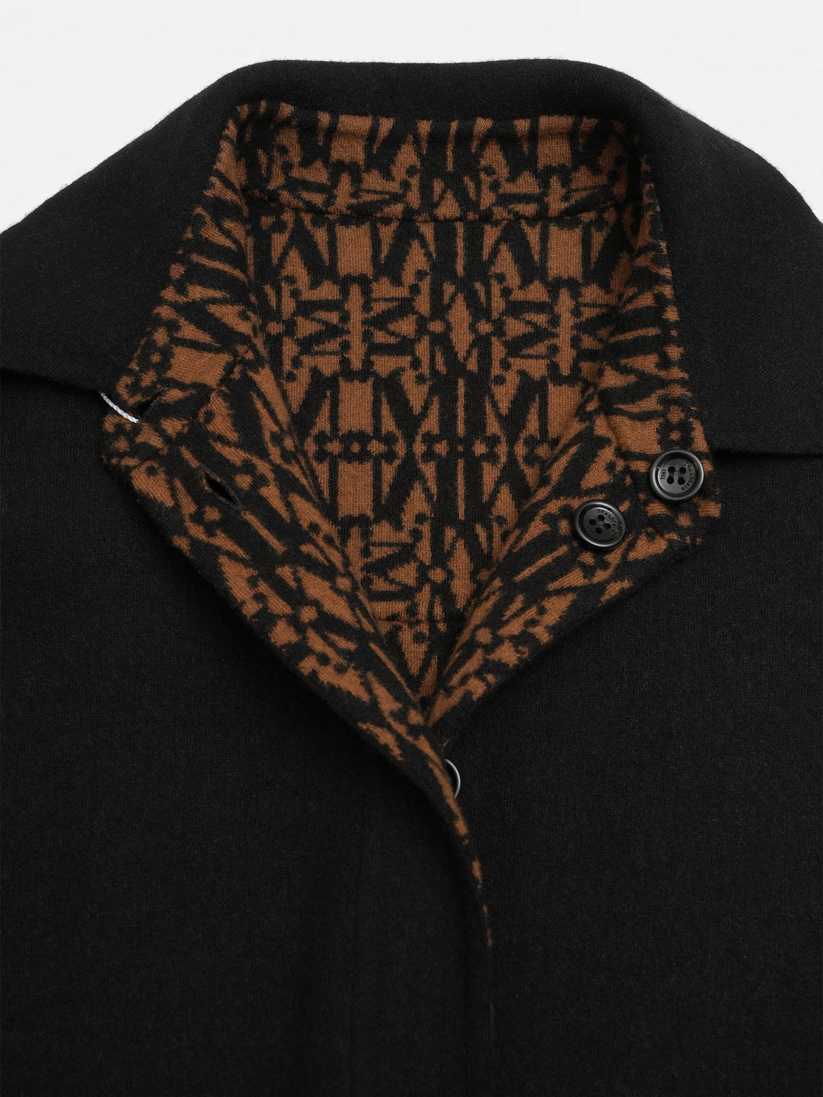 Max mara Wendbare Hemdjacke aus Kaschmir-Mix für Damen Schwarz
