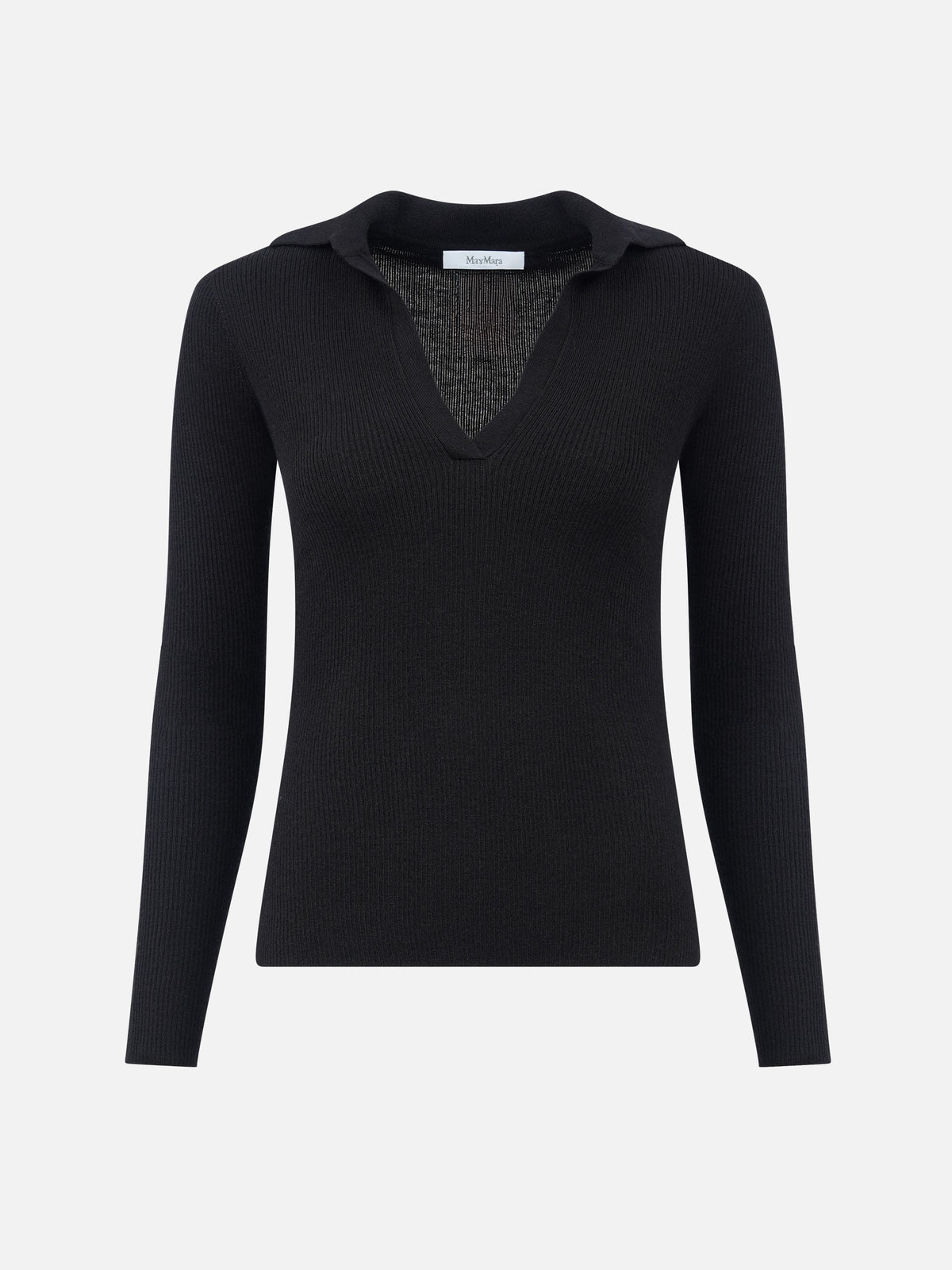 Max mara Polopullover aus Kaschmir für Damen Schwarz