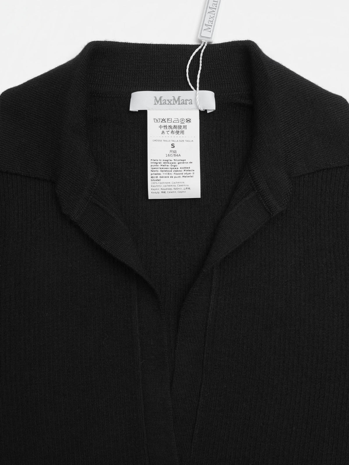 Max mara Polopullover aus Kaschmir für Damen Schwarz