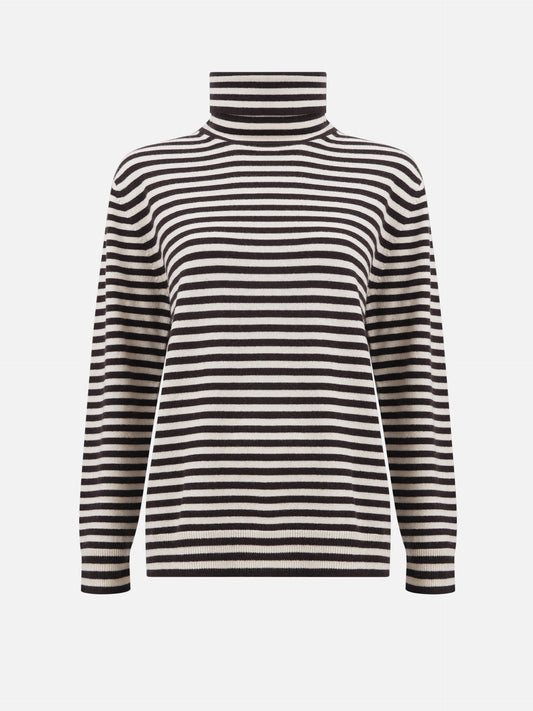 Max Mara – Rollkragenpullover aus Kaschmir-Mix für Damen Beige/Braun - Beige/Brown