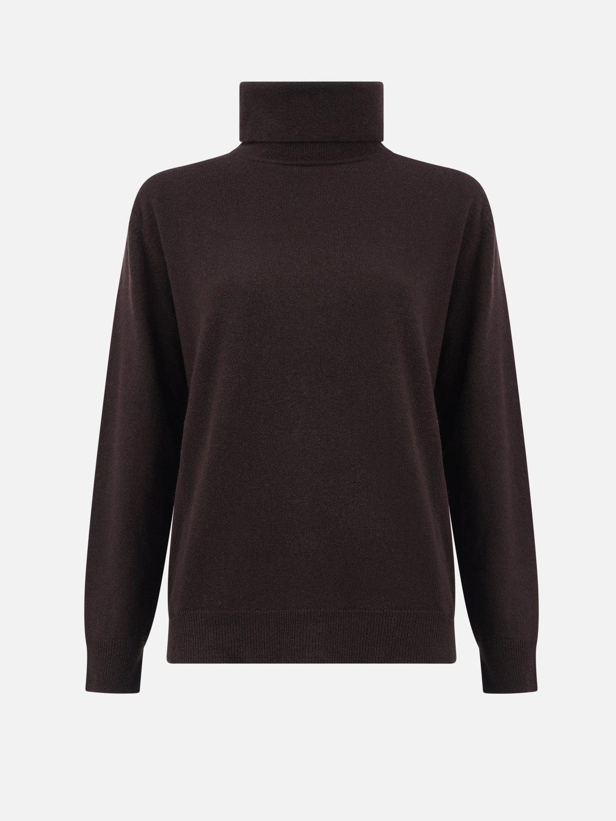 Max Mara – Rollkragenpullover aus Kaschmir-Mix für Damen Dunkelbraun - Dark Brown