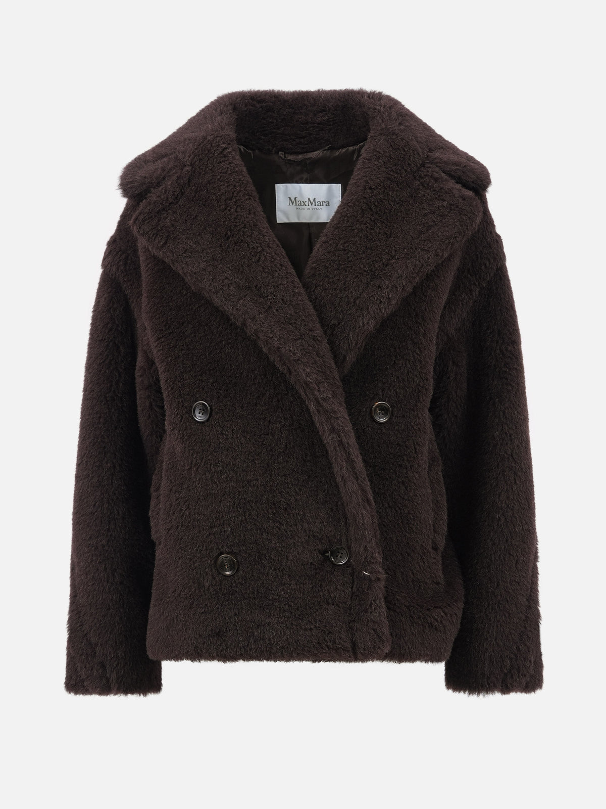Max Mara – Teddy-Cabanjacke Alcuno für Damen Dunkelbraun - Dark Brown