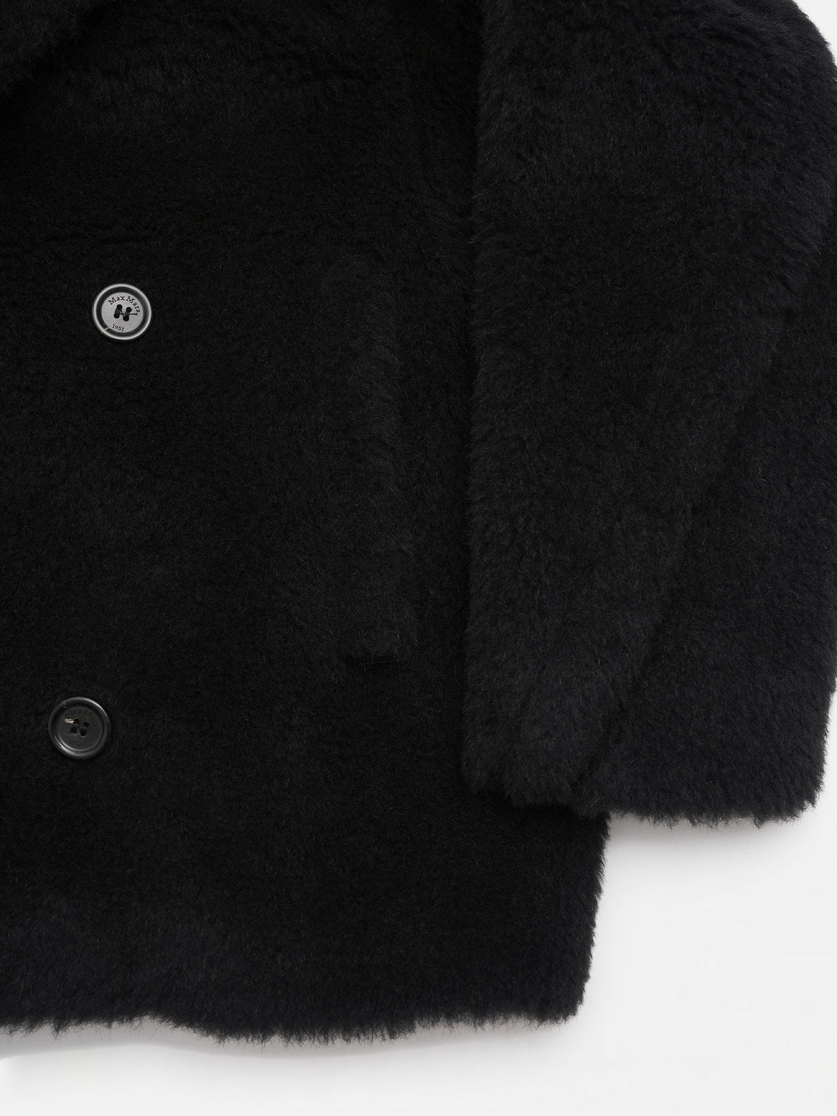 Max Mara – Teddy-Cabanjacke Alcuno für Damen Schwarz - Black