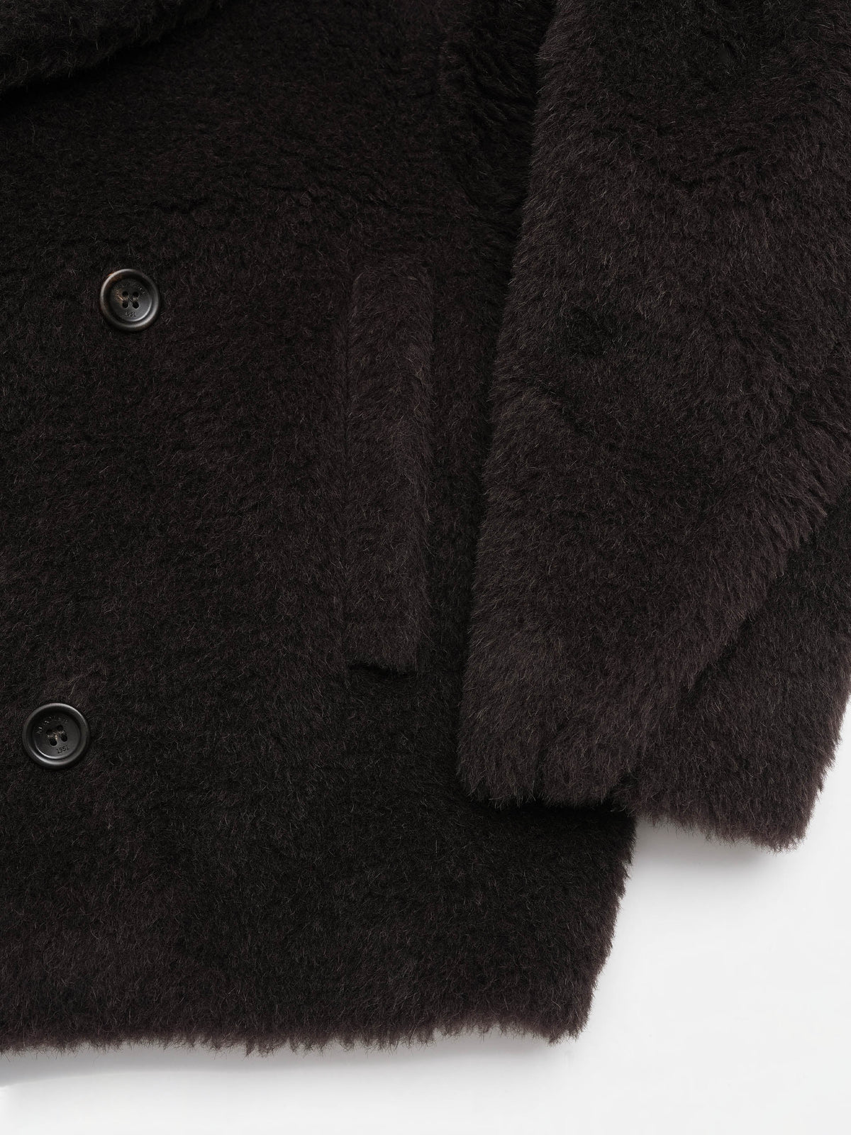 Max Mara – Teddy-Cabanjacke Alcuno für Damen Dunkelbraun - Dark Brown