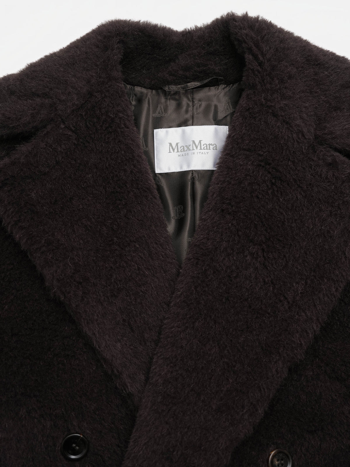 Max Mara – Teddy-Cabanjacke Alcuno für Damen Dunkelbraun - Dark Brown
