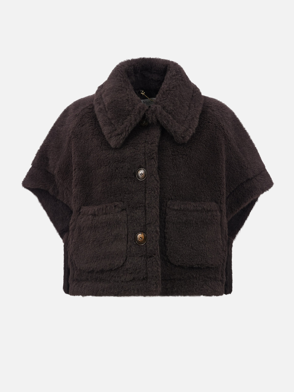 Max mara Teddy-Cape aus Alpaka-Woll-Mix für Damen Dunkelbraun