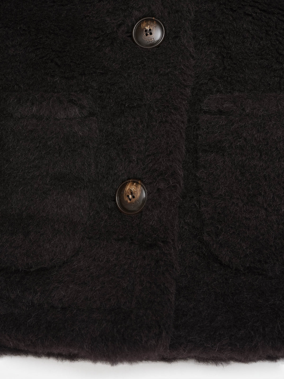 Max mara Teddy-Cape aus Alpaka-Woll-Mix für Damen Dunkelbraun