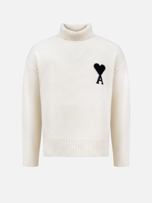 Rollkragenpullover Ami De Coeur aus Wolle
