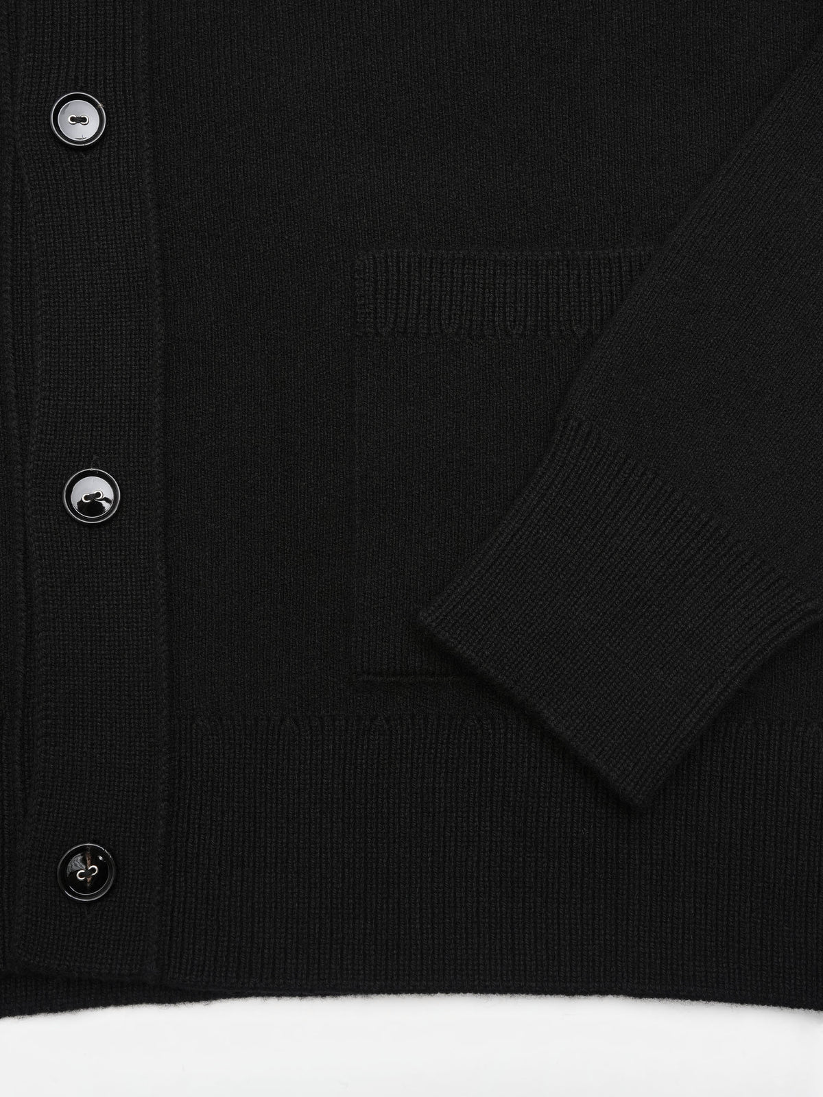Cardigan aus Wolle mit Hemdkragen für Herren