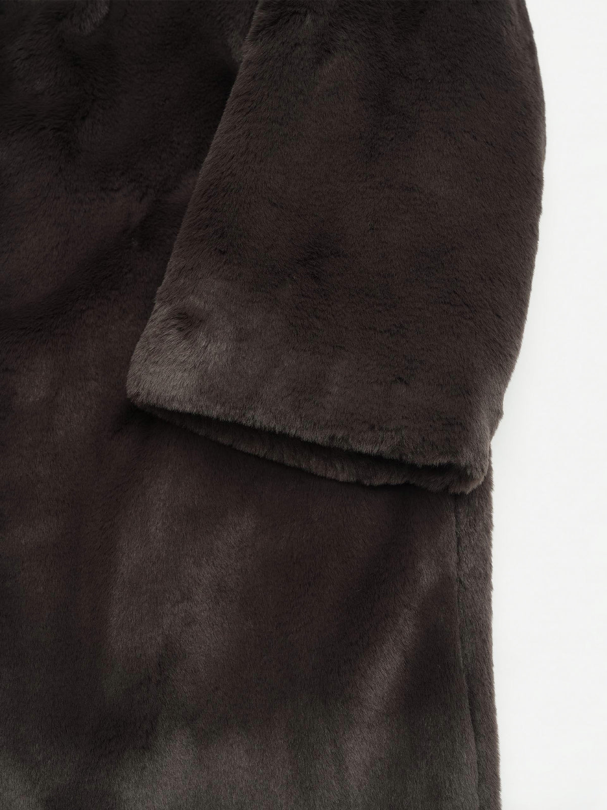 Herno Mantel aus Kunstpelz für Damen Dunkelbraun