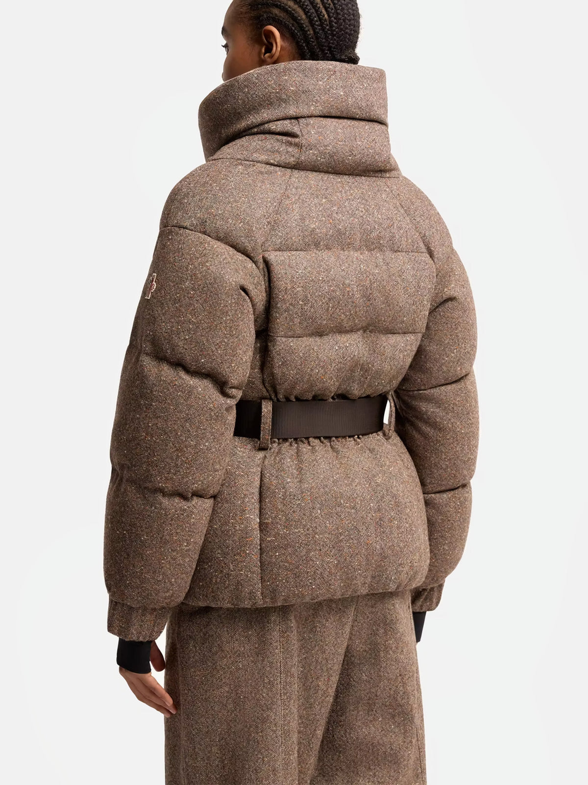 Moncler grenoble Daunenjacke Gelise mit Shearling für Damen Braun