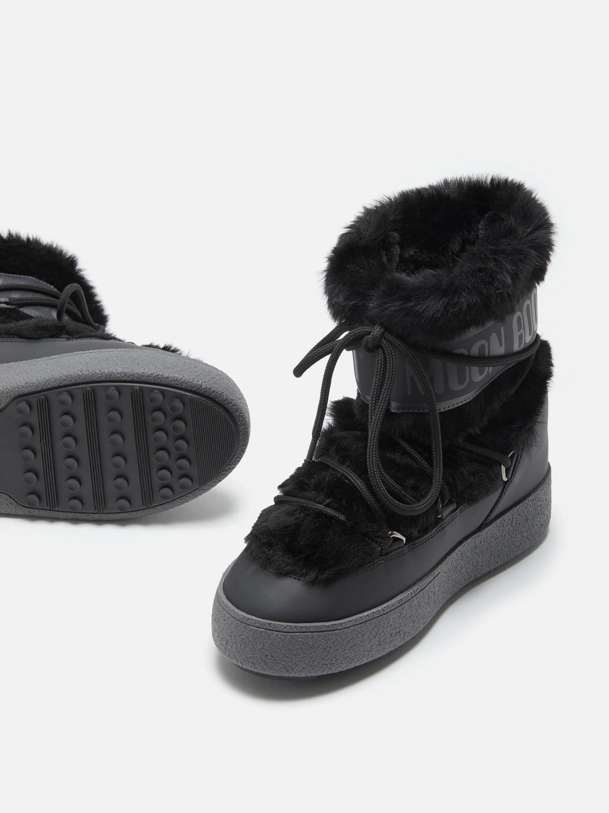 Moon boot Stiefel LTrack Low Faux-Fur für Damen Schwarz