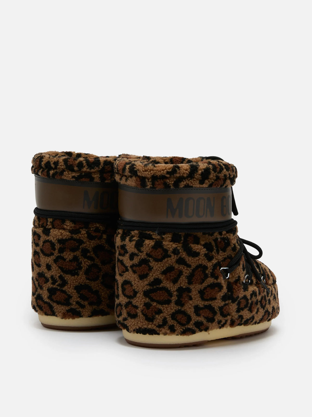 Moon boot Stiefel Icon Low Fleece Leopard für Damen Cognac/Leopard