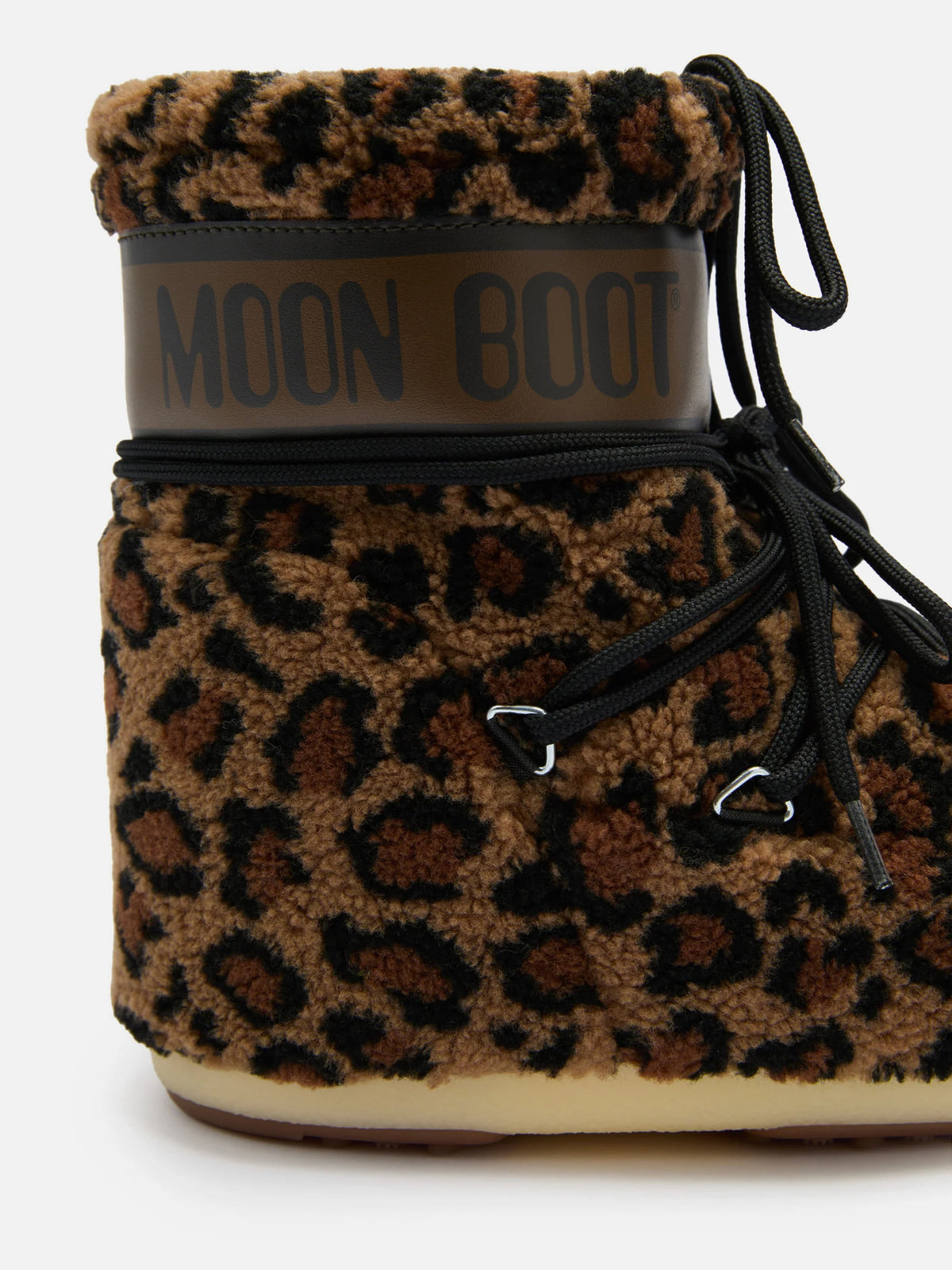 Moon boot Stiefel Icon Low Fleece Leopard für Damen Cognac/Leopard