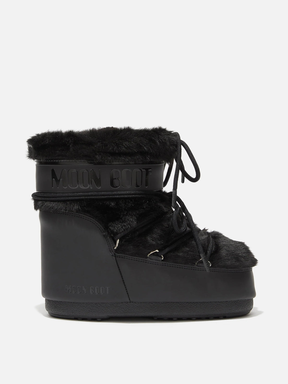 Moon boot Kunstfell-Stiefel Icon Low Faux-Fur für Damen Schwarz