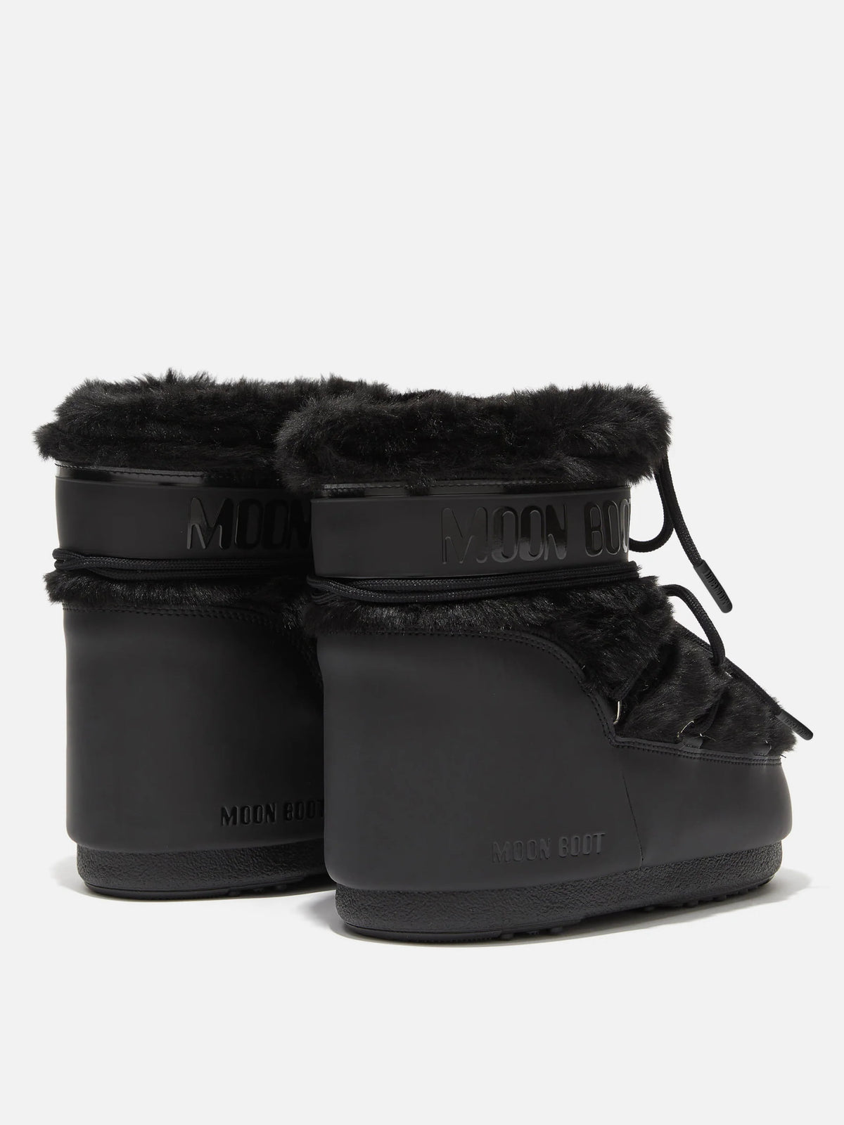 Moon boot Kunstfell-Stiefel Icon Low Faux-Fur für Damen Schwarz