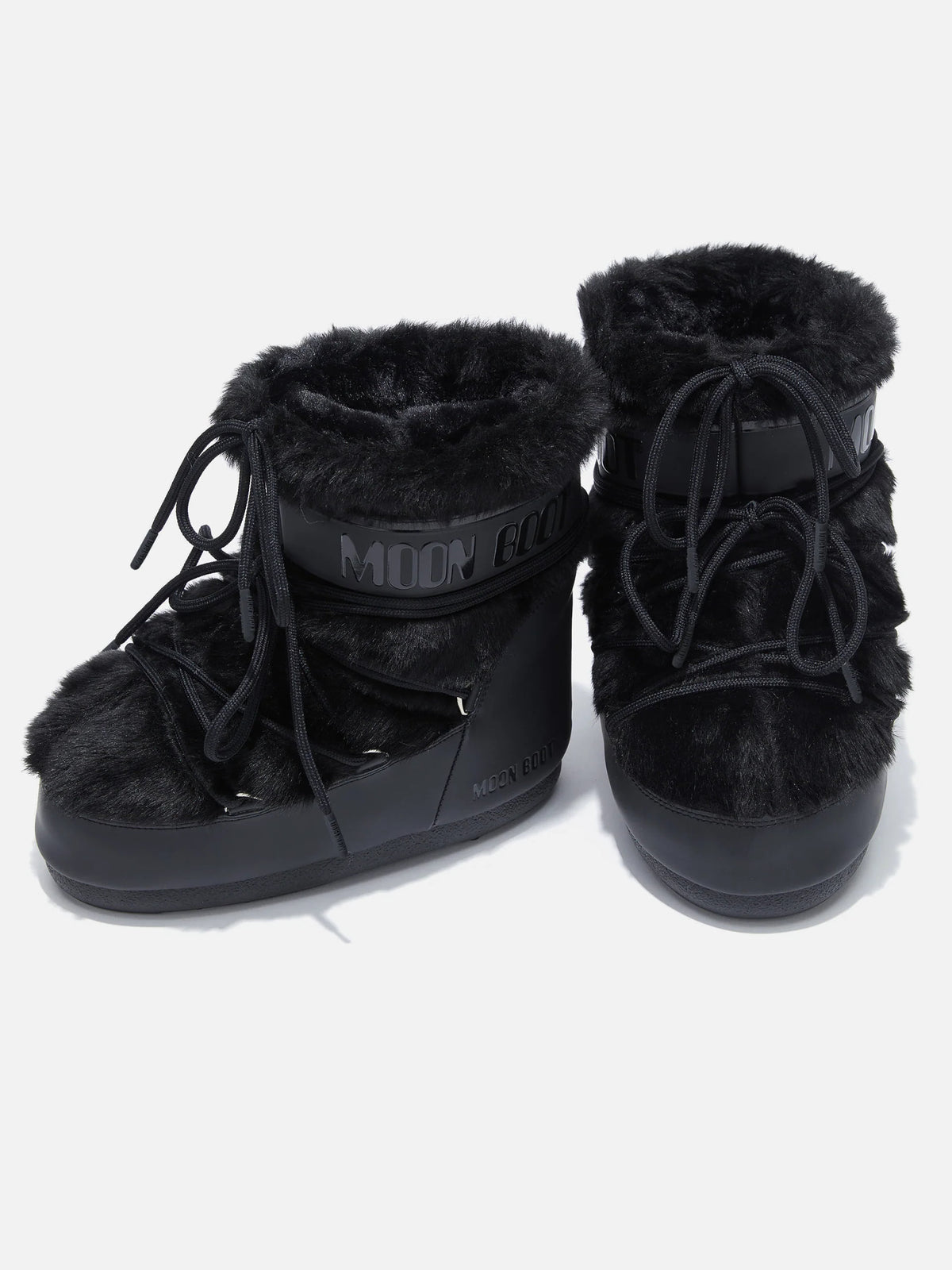 Moon boot Kunstfell-Stiefel Icon Low Faux-Fur für Damen Schwarz