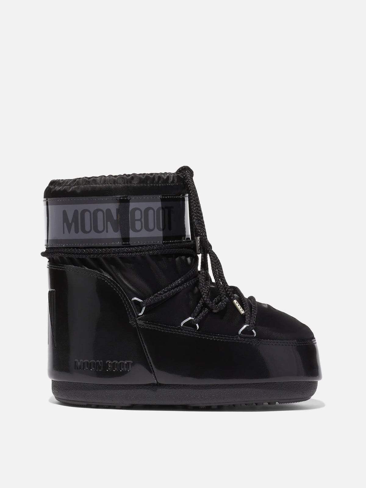 Moon Boot – Stiefel Icon Low Glance Satin für Damen Schwarz - Black