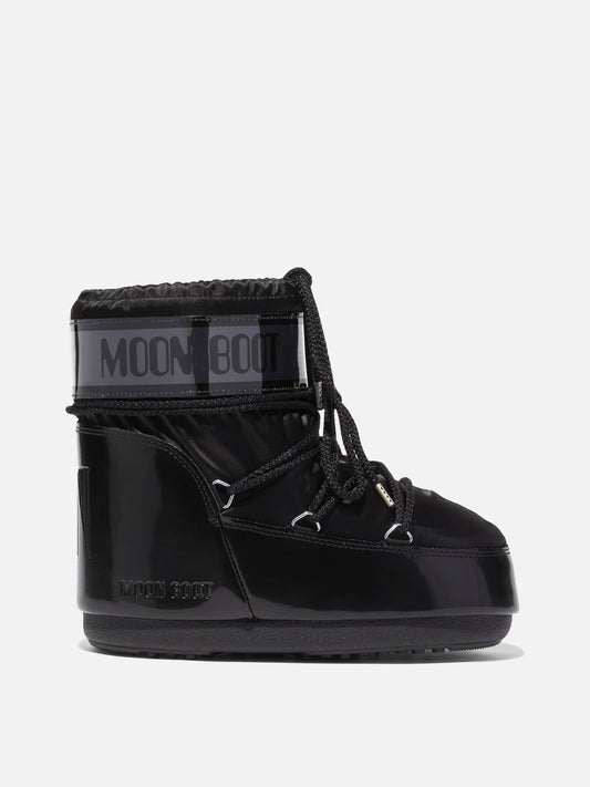Moon Boot – Stiefel Icon Low Glance Satin für Damen Schwarz - Black