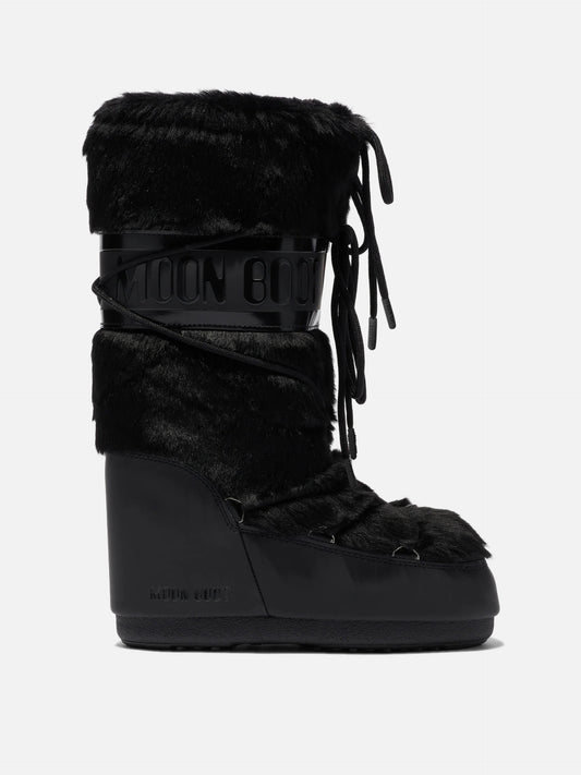 Moon Boot – Stiefel Icon Faux-Fur für Damen Schwarz - Black