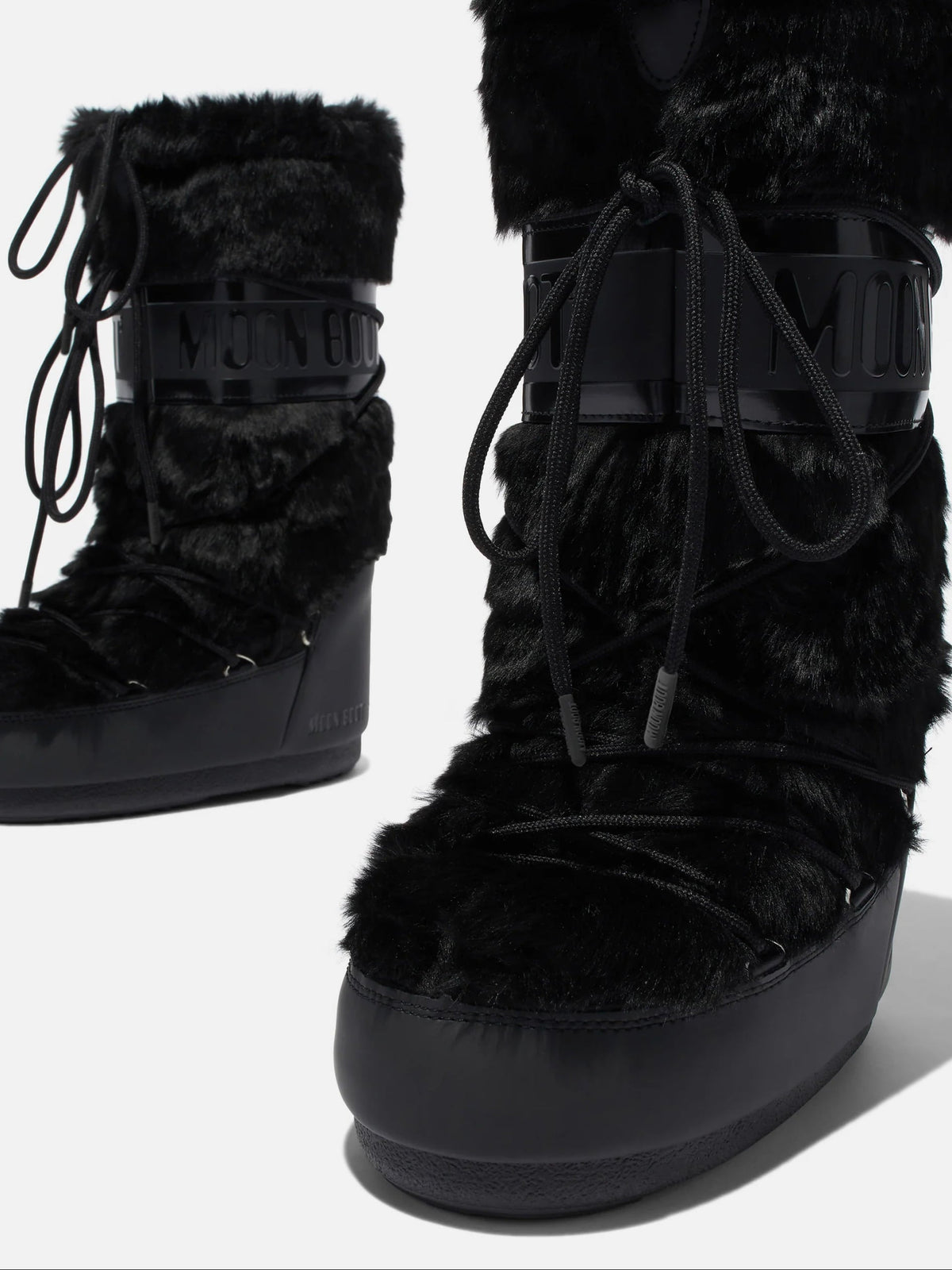 Moon Boot – Stiefel Icon Faux-Fur für Damen Schwarz - Black
