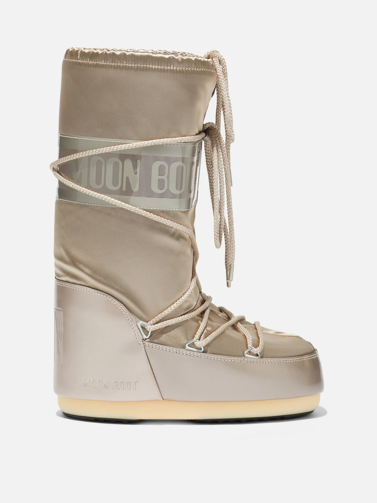Moon Boot – Stiefel Icon Glance Satin für Damen Platin-Gold - Platinum Gold
