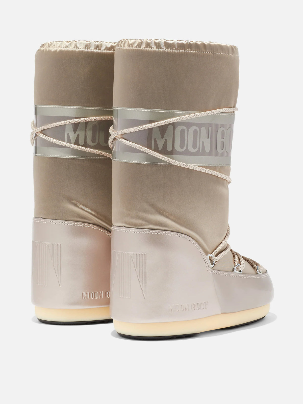 Moon Boot – Stiefel Icon Glance Satin für Damen Platin-Gold - Platinum Gold