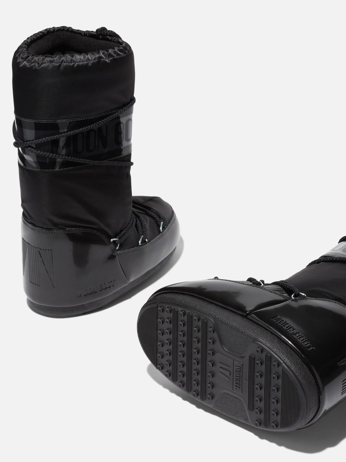 Moon Boot – Stiefel Icon Glance Satin für Damen Schwarz - Black