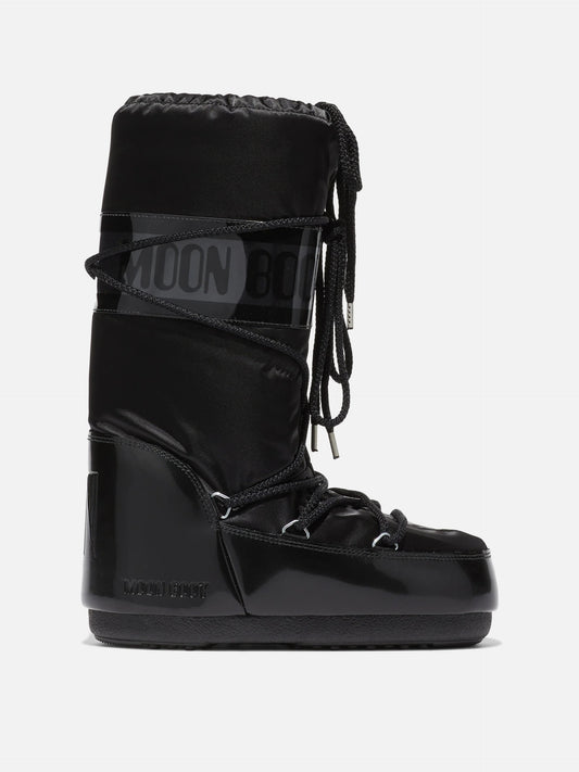 Moon Boot – Stiefel Icon Glance Satin für Damen Schwarz - Black