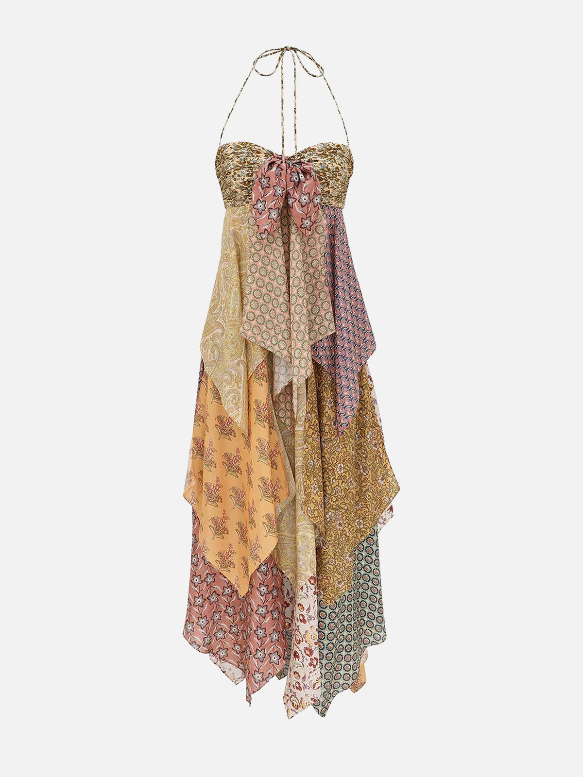 Zimmermann Halterneck-Kleid Fairlight Scarf für Damen Mehrfarbig