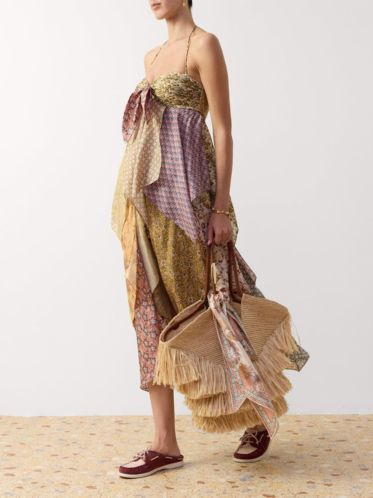 Zimmermann Halterneck-Kleid Fairlight Scarf für Damen Mehrfarbig