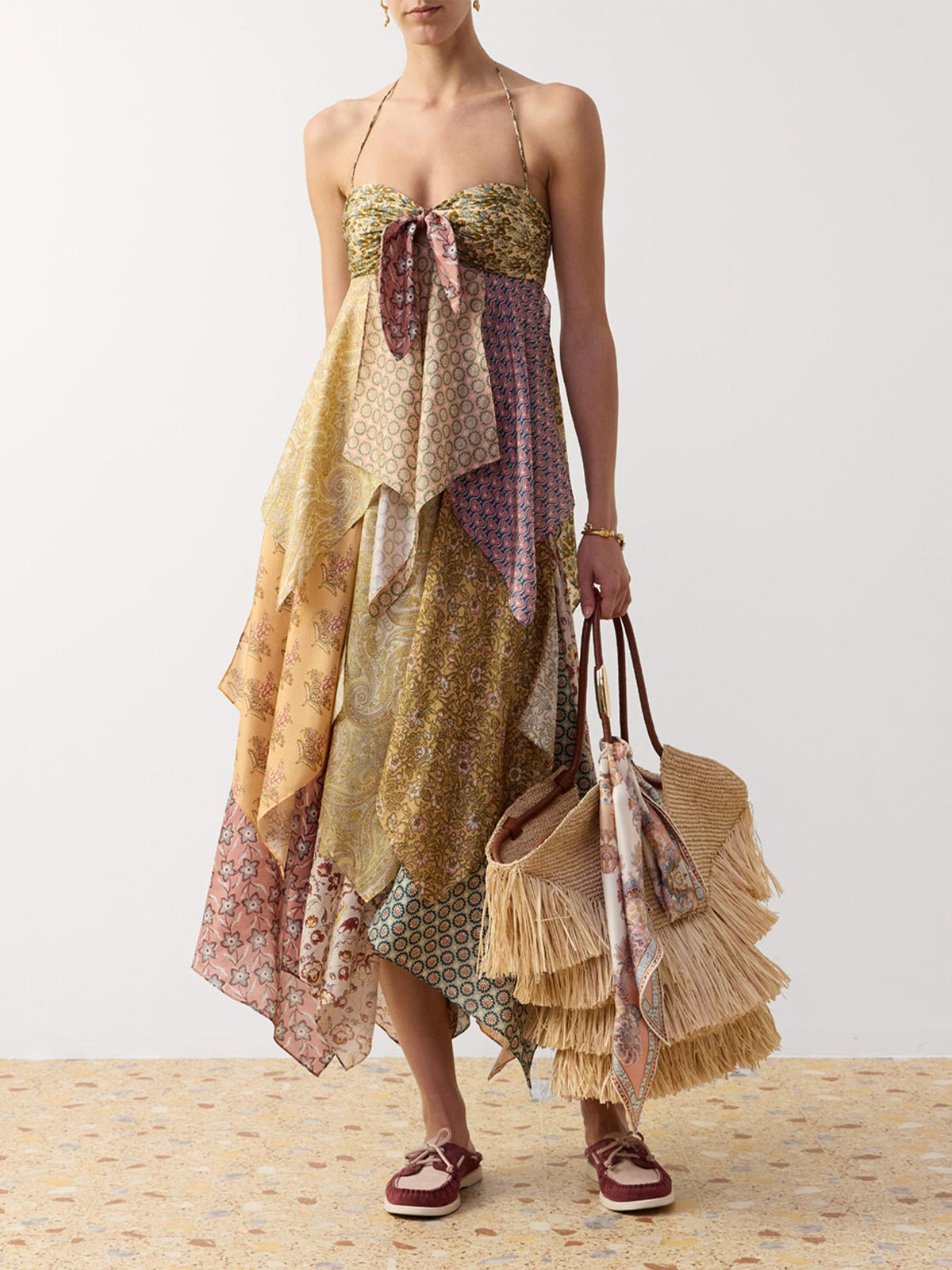 Zimmermann Halterneck-Kleid Fairlight Scarf für Damen Mehrfarbig