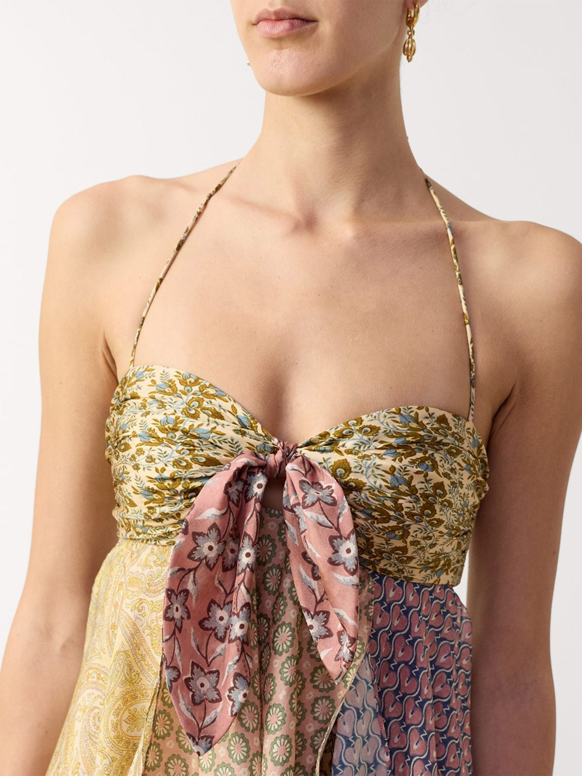 Zimmermann Halterneck-Kleid Fairlight Scarf für Damen Mehrfarbig