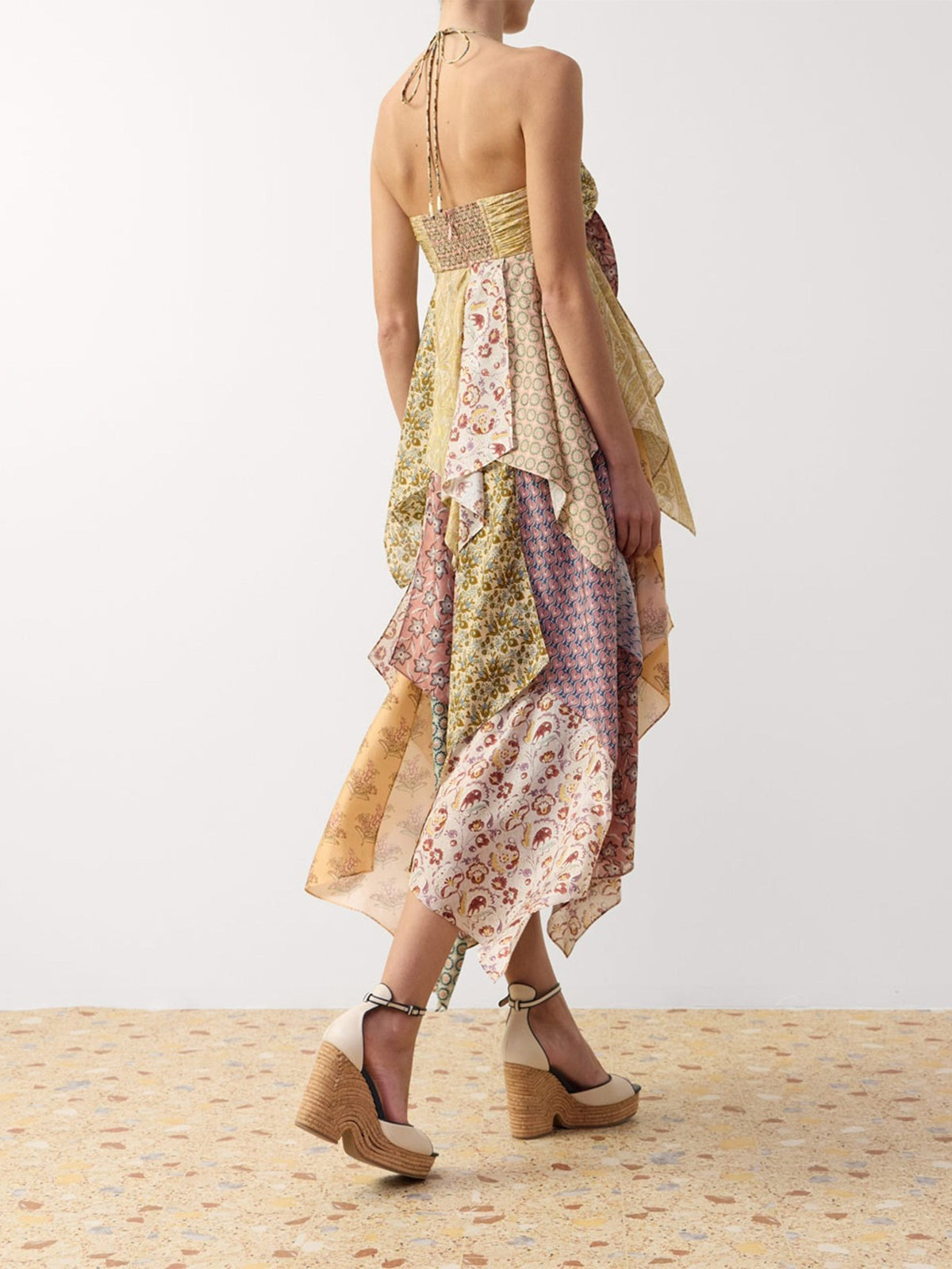 Zimmermann Halterneck-Kleid Fairlight Scarf für Damen Mehrfarbig