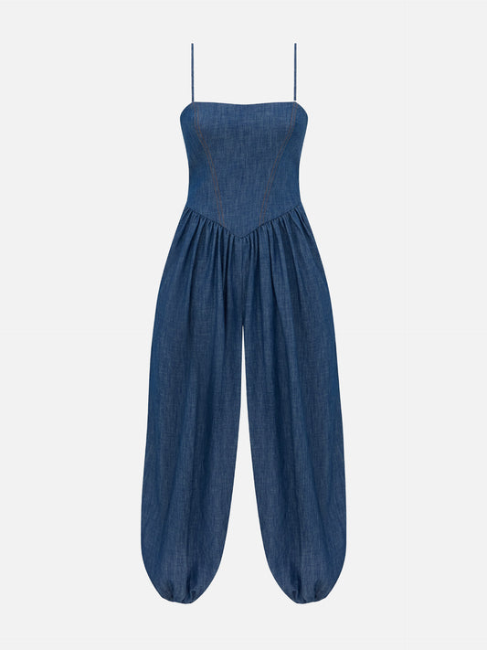 Zimmermann Denim-Jumpsuit Echo für Damen Blau