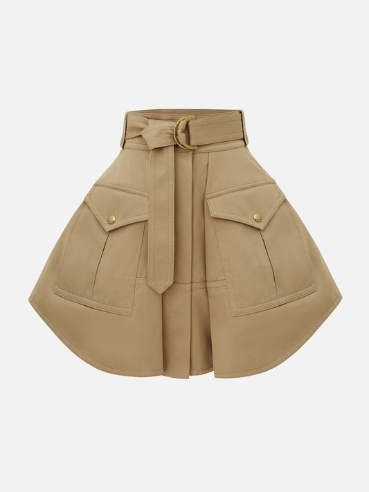 Zimmermann Utility-Minirock Clash Drill für Damen Khaki